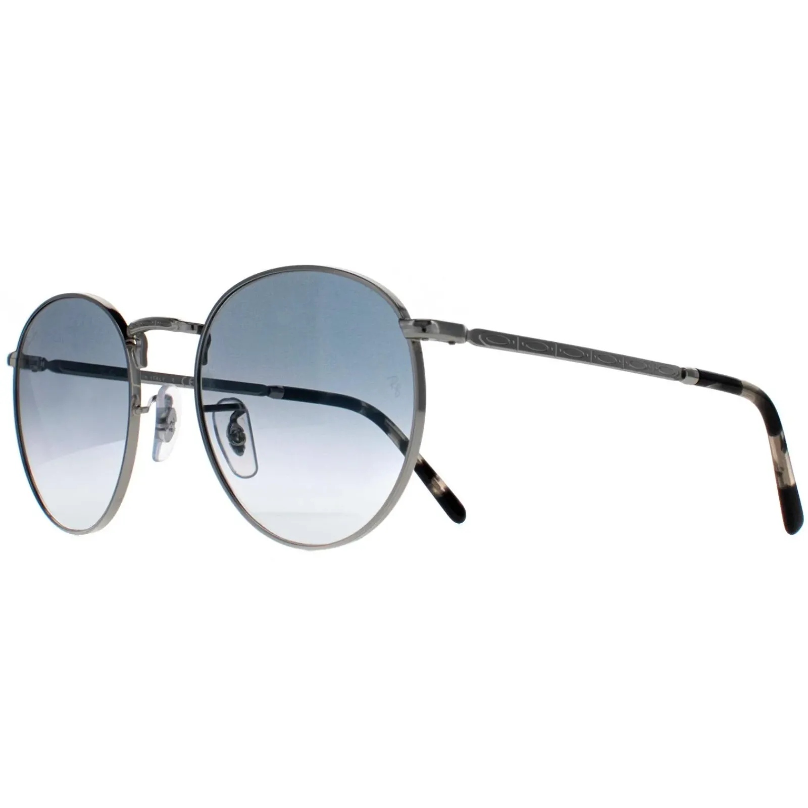 Ray-Ban Ray-Ban|Ray-Ban^Sunglasses RB3637 New Round 003/3F Silver Blue Gradient