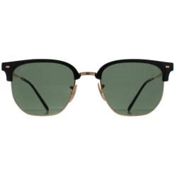 Ray-Ban Square|Ray-Ban^Sunglasses RB4416 New Clubmaster 601/31 Black on Gold Green
