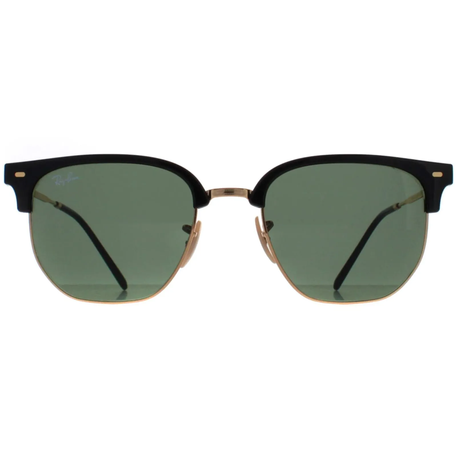 Ray-Ban Square|Ray-Ban^Sunglasses RB4416 New Clubmaster 601/31 Black on Gold Green