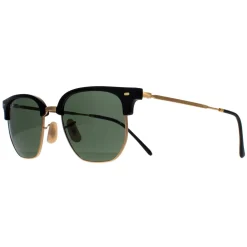 Ray-Ban Square|Ray-Ban^Sunglasses RB4416 New Clubmaster 601/31 Black on Gold Green