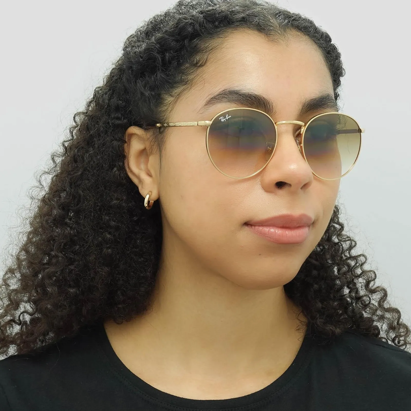 Ray-Ban Ray-Ban|Ray-Ban^Sunglasses RB3637 New Round 001/51 Gold Brown Gradient