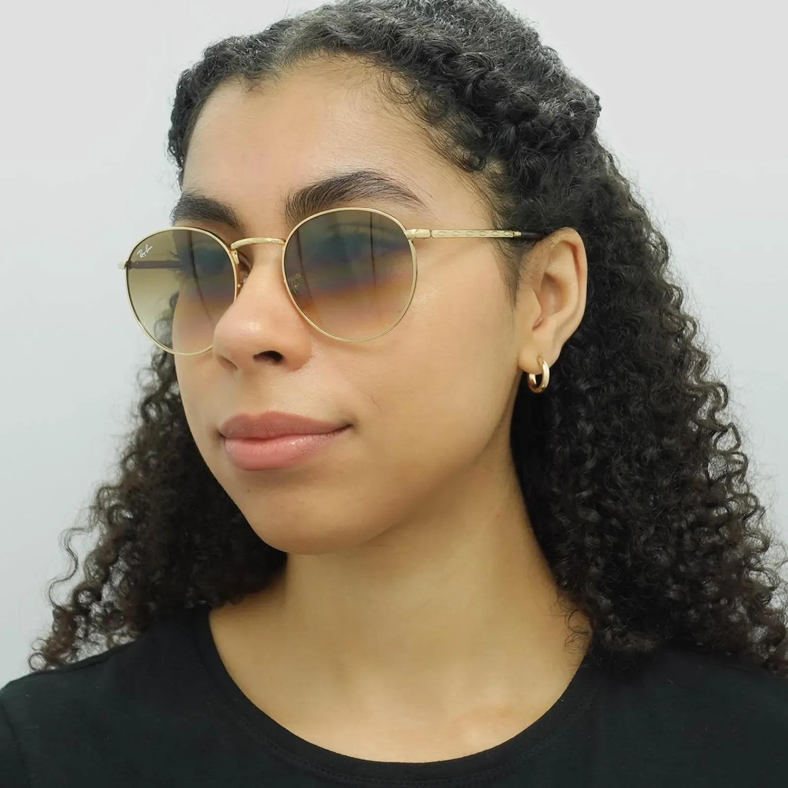 Ray-Ban Ray-Ban|Ray-Ban^Sunglasses RB3637 New Round 001/51 Gold Brown Gradient