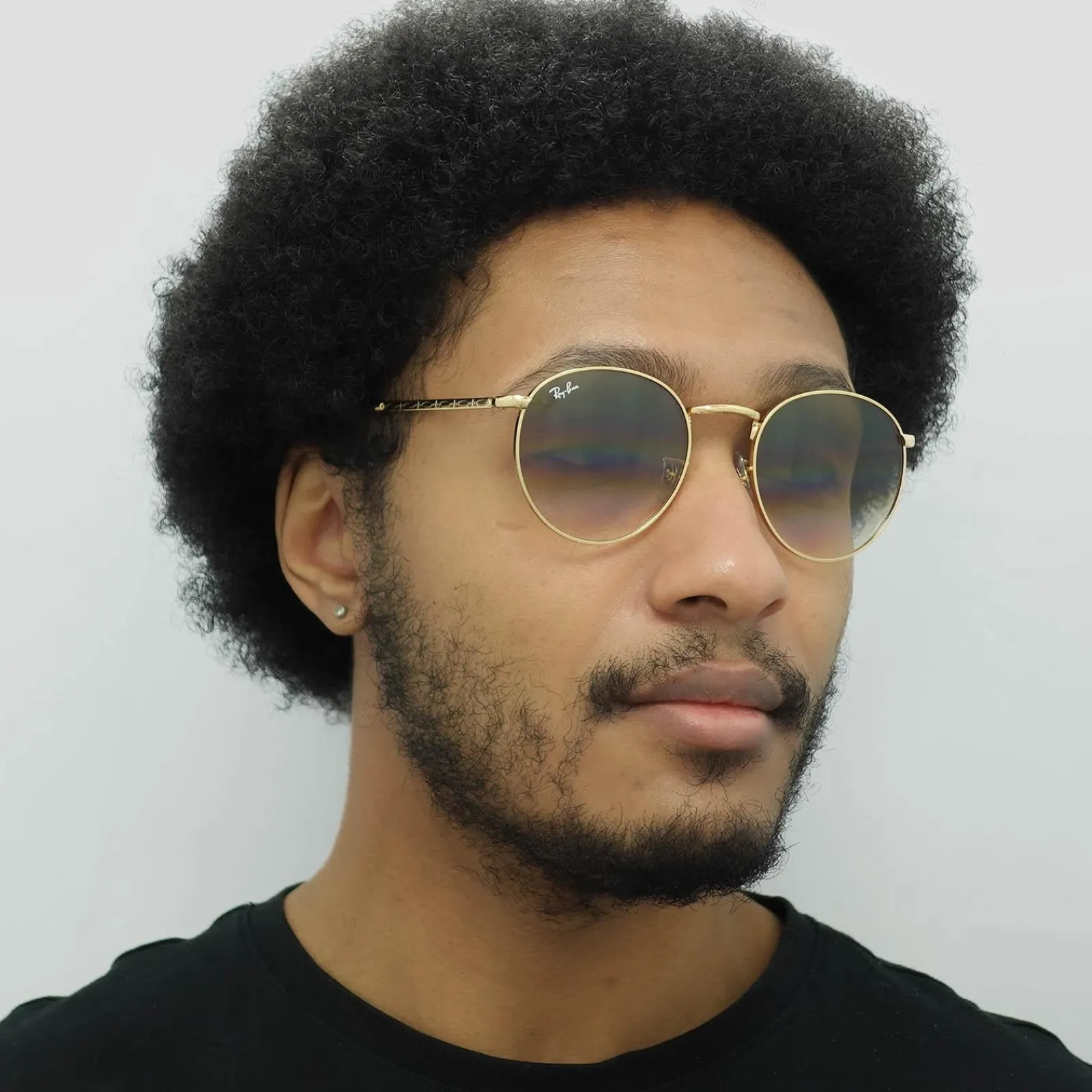 Ray-Ban Ray-Ban|Ray-Ban^Sunglasses RB3637 New Round 001/51 Gold Brown Gradient