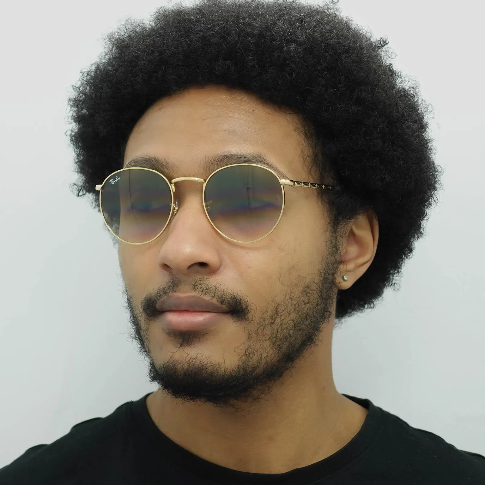 Ray-Ban Ray-Ban|Ray-Ban^Sunglasses RB3637 New Round 001/51 Gold Brown Gradient