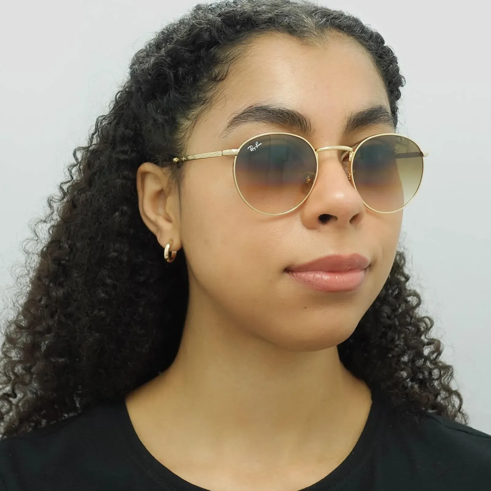 Ray-Ban Ray-Ban|Ray-Ban^Sunglasses RB3637 New Round 001/51 Gold Brown Gradient
