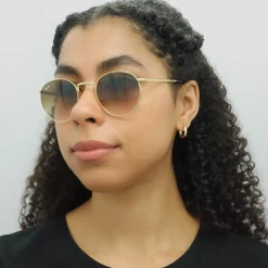 Ray-Ban Ray-Ban|Ray-Ban^Sunglasses RB3637 New Round 001/51 Gold Brown Gradient