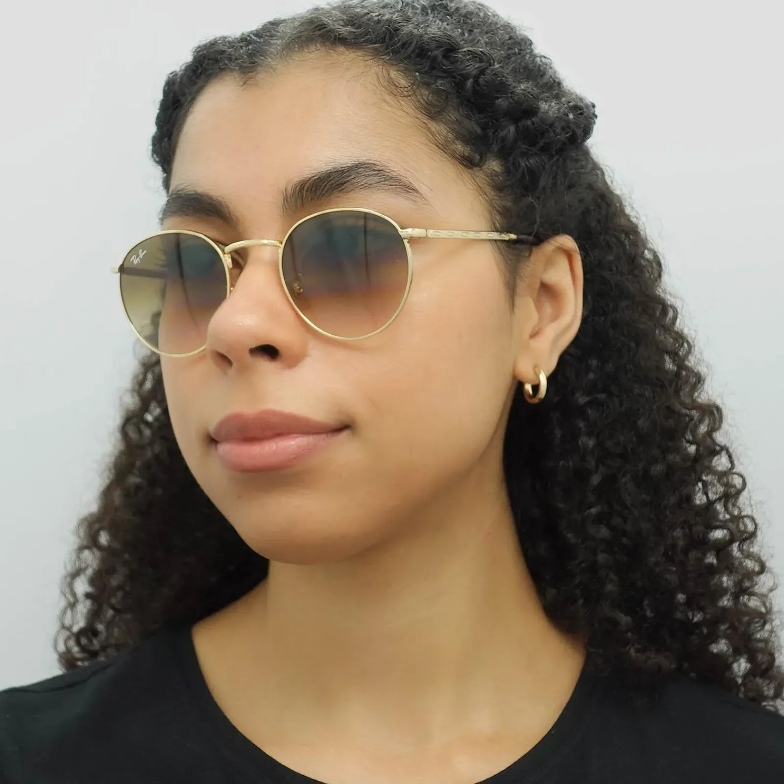 Ray-Ban Ray-Ban|Ray-Ban^Sunglasses RB3637 New Round 001/51 Gold Brown Gradient