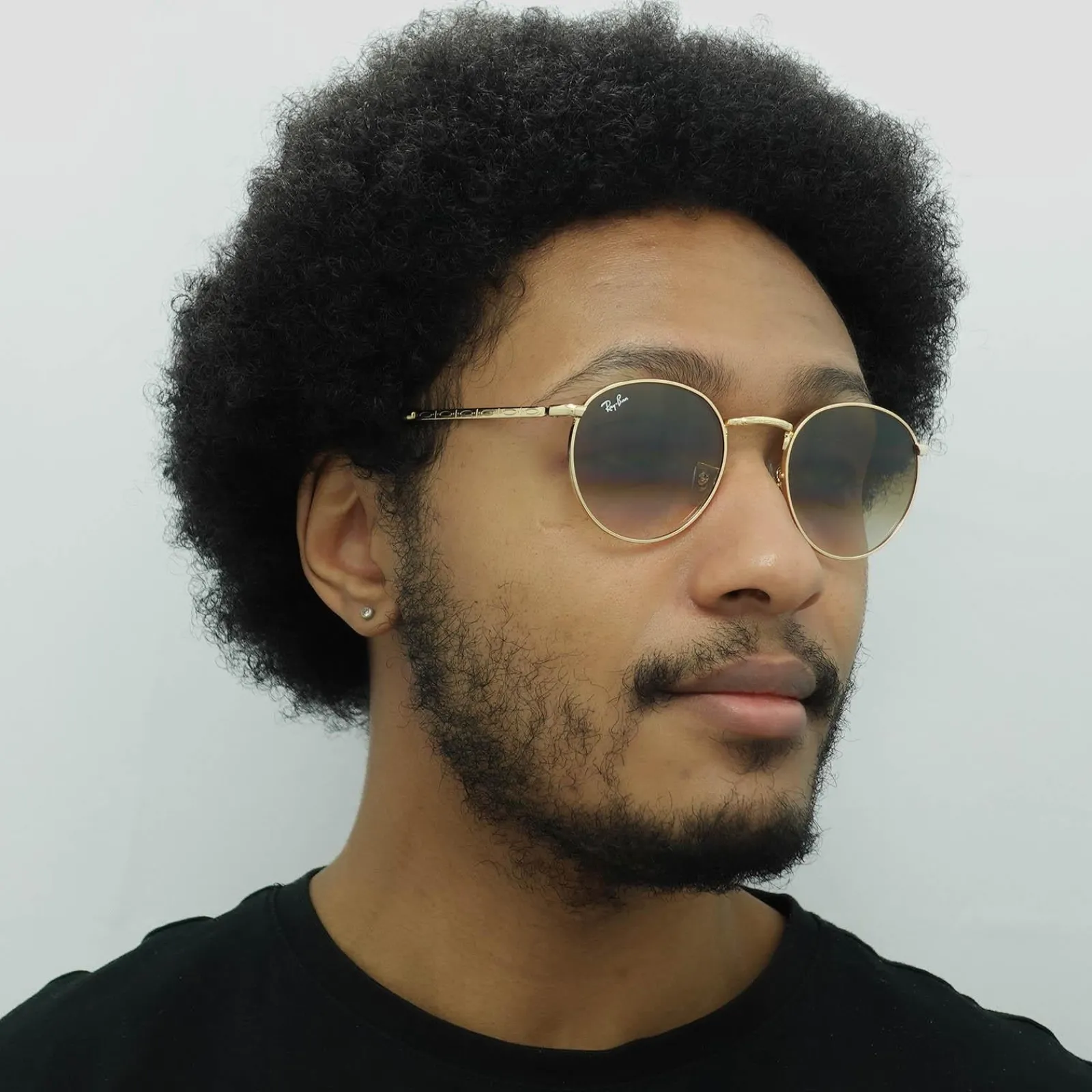 Ray-Ban Ray-Ban|Ray-Ban^Sunglasses RB3637 New Round 001/51 Gold Brown Gradient
