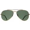 Ray-Ban Ray-Ban|Aviator^Sunglasses RB3625 New Aviator 919631 Polished Gold Green