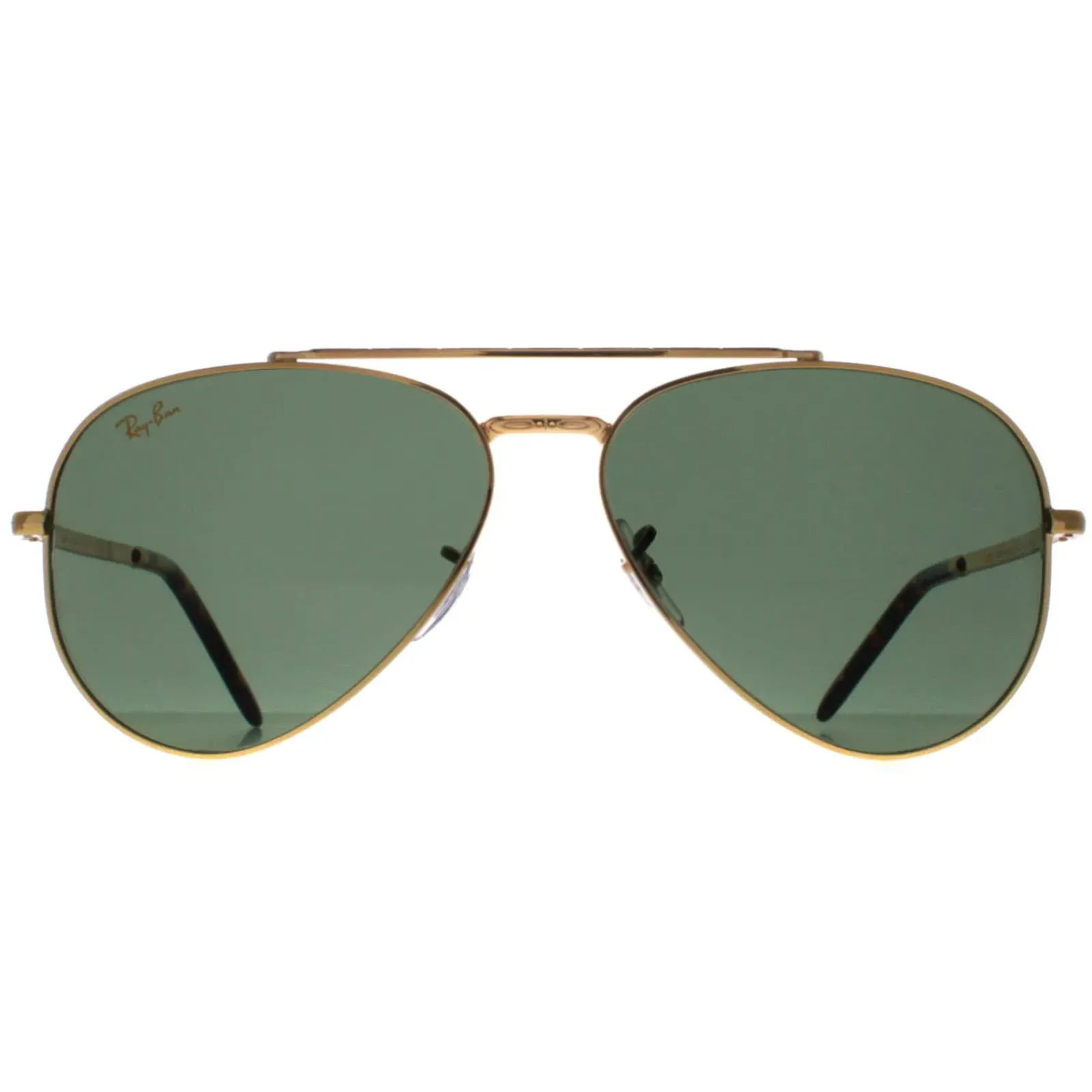 Ray-Ban Ray-Ban|Aviator^Sunglasses RB3625 New Aviator 919631 Polished Gold Green