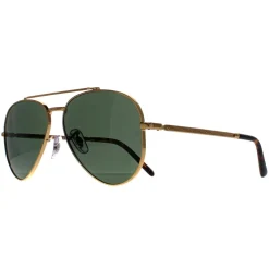 Ray-Ban Ray-Ban|Aviator^Sunglasses RB3625 New Aviator 919631 Polished Gold Green