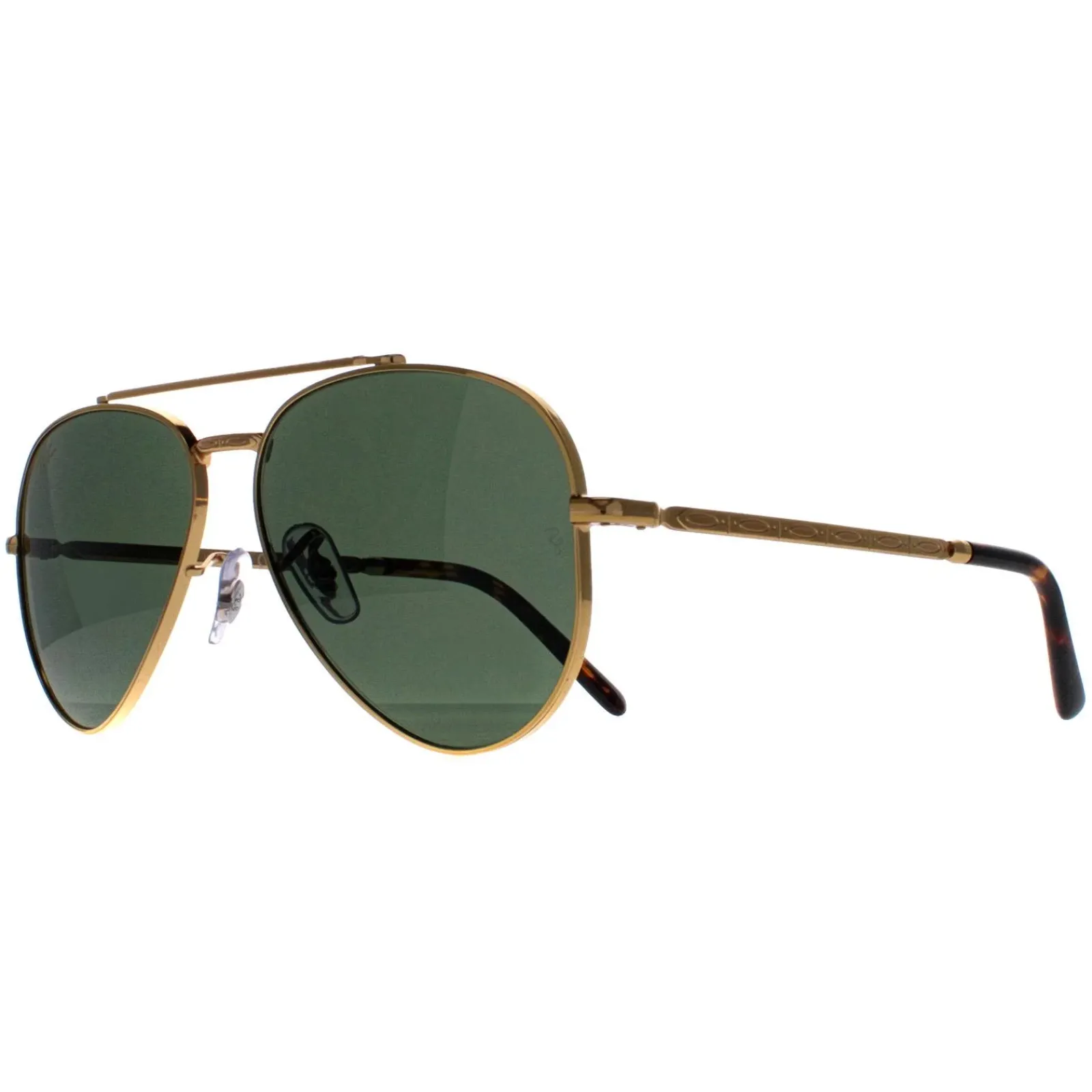 Ray-Ban Ray-Ban|Aviator^Sunglasses RB3625 New Aviator 919631 Polished Gold Green
