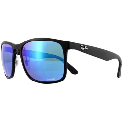 Ray-Ban Polarised|Ray-Ban^Sunglasses RB4264 601SA1 Matte Black Blue Flash Polarized Chro