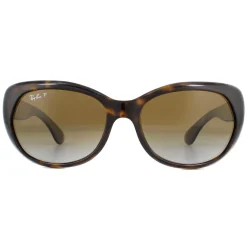 Ray-Ban Polarised^Sunglasses RB4325 710/T5 Light Havana Light Grey Brown Gradien