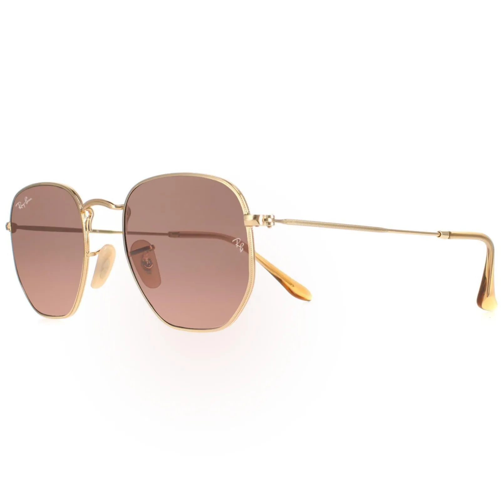Ray-Ban Square|Ray-Ban^Sunglasses RB3548N Hexagonal 912443 Arista Gold Brown Gradient