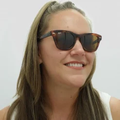 Ray-Ban Ray-Ban|Rectangle^Sunglasses RB0707S 954/33 Striped Havana Brown