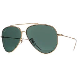 Ray-Ban Ray-Ban|Aviator^Sunglasses RB0101S Aviator Reverse 001/VR Gold Green