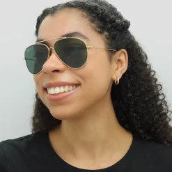 Ray-Ban Ray-Ban|Aviator^Sunglasses RB0101S Aviator Reverse 001/VR Gold Green