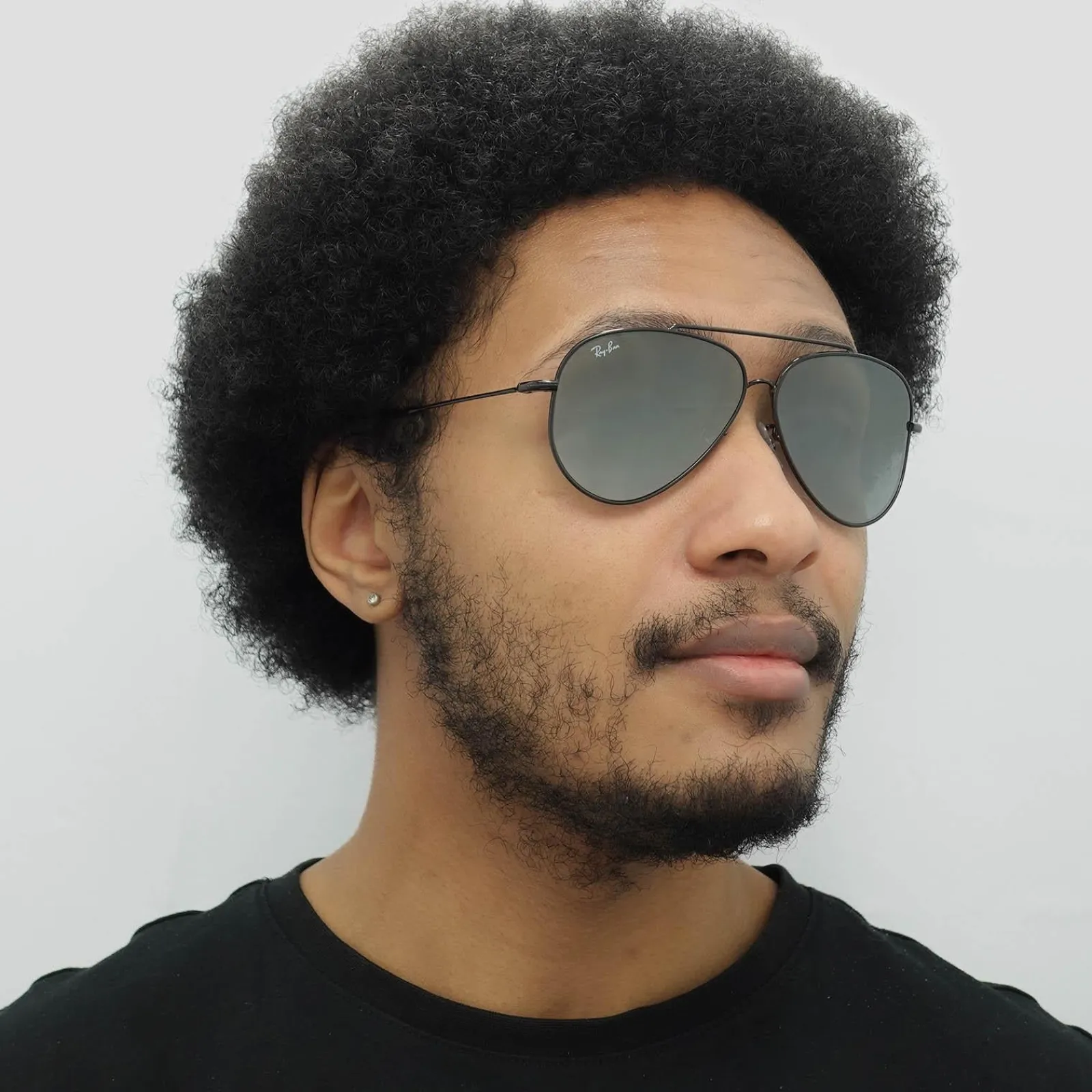 Ray-Ban Ray-Ban|Aviator^Sunglasses RB0101S Aviator Reverse 002/GS Black Silver Mirror