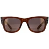 Ray-Ban Square|Ray-Ban^Sunglasses RB0840S Mega Wayfarer 663693 Transparent Brown and