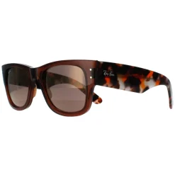 Ray-Ban Square|Ray-Ban^Sunglasses RB0840S Mega Wayfarer 663693 Transparent Brown and