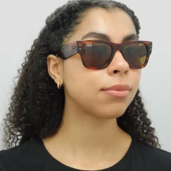 Ray-Ban Square|Ray-Ban^Sunglasses RB0840S Mega Wayfarer 954/33 Polished Striped Havan