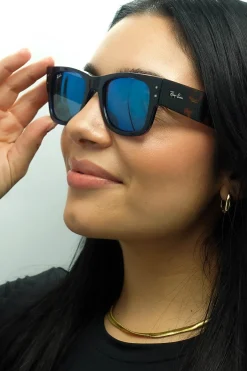 Ray-Ban Square|Ray-Ban^Sunglasses RB0840S Mega Wayfarer 663804 Polished Transparent D