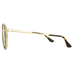 Ray-Ban Ray-Ban|Ray-Ban^Sunglasses Round Double Bridge 3647N 001 Gold Green