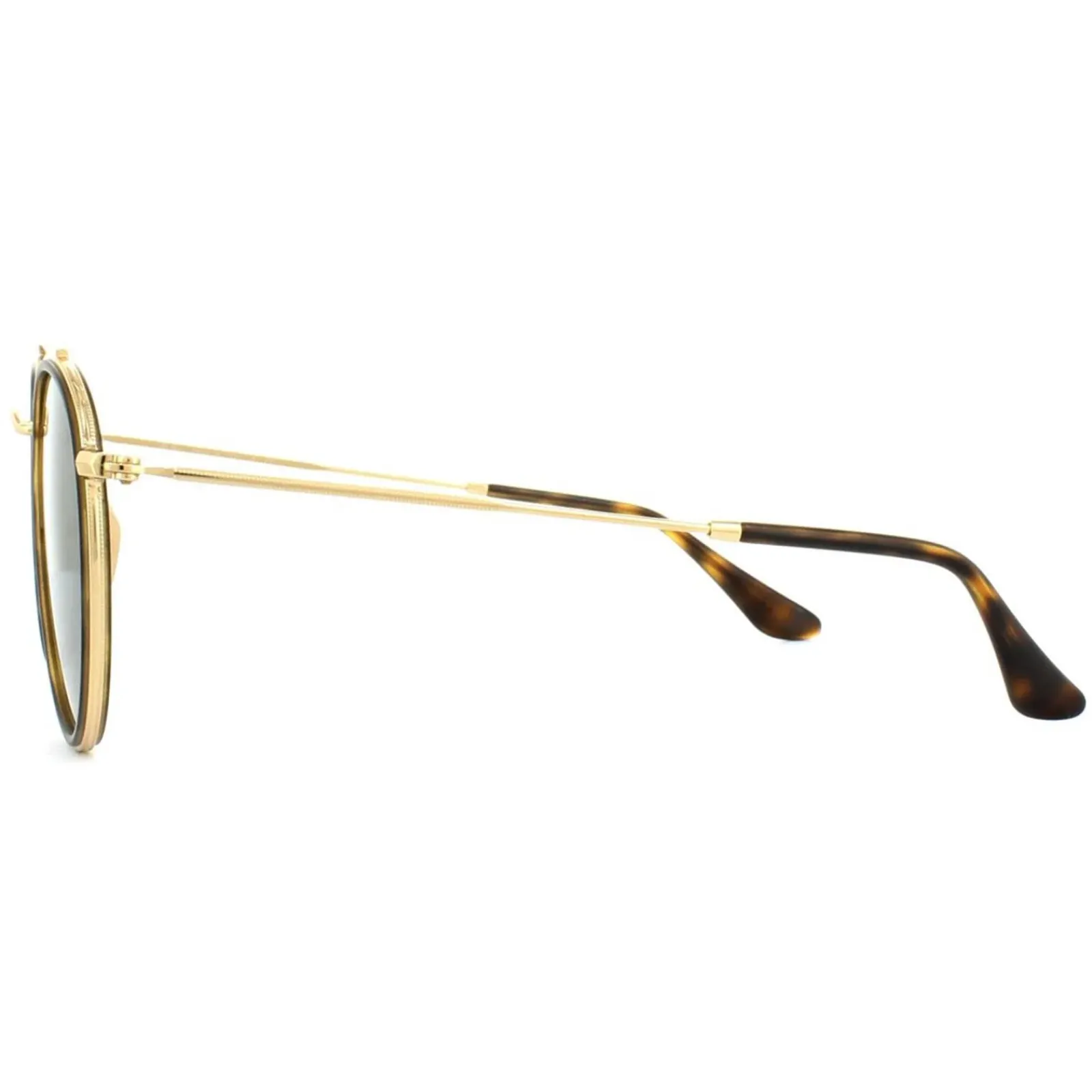 Ray-Ban Ray-Ban|Ray-Ban^Sunglasses Round Double Bridge 3647N 001 Gold Green