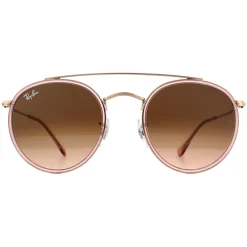 Ray-Ban Ray-Ban|Ray-Ban^Sunglasses Round Double Bridge 3647N 9069A5 Pink Pink Gradient