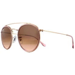 Ray-Ban Ray-Ban|Ray-Ban^Sunglasses Round Double Bridge 3647N 9069A5 Pink Pink Gradient
