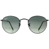 Ray-Ban Ray-Ban|Ray-Ban^Sunglasses Round Flat Lenses 3447N 002/71 Black Grey Gradient