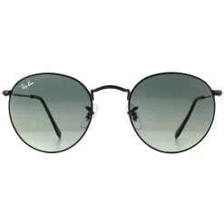 Ray-Ban Ray-Ban|Ray-Ban^Sunglasses Round Flat Lenses 3447N 002/71 Black Grey Gradient