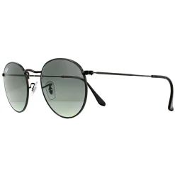 Ray-Ban Ray-Ban|Ray-Ban^Sunglasses Round Flat Lenses 3447N 002/71 Black Grey Gradient