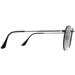 Ray-Ban Ray-Ban|Ray-Ban^Sunglasses Round Flat Lenses 3447N 002/71 Black Grey Gradient