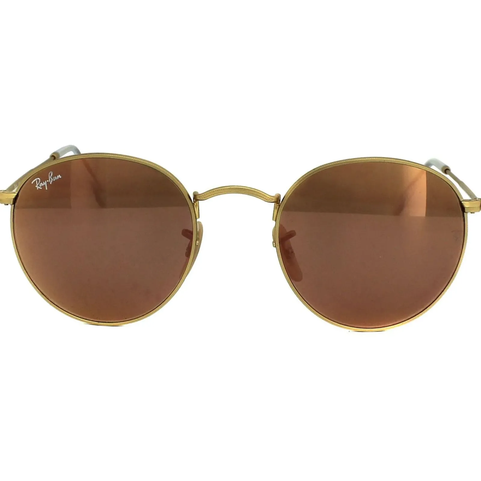 Ray-Ban Ray-Ban|Ray-Ban^Sunglasses Round Metal 3447 112/Z2 Gold Copper Flash Mirror