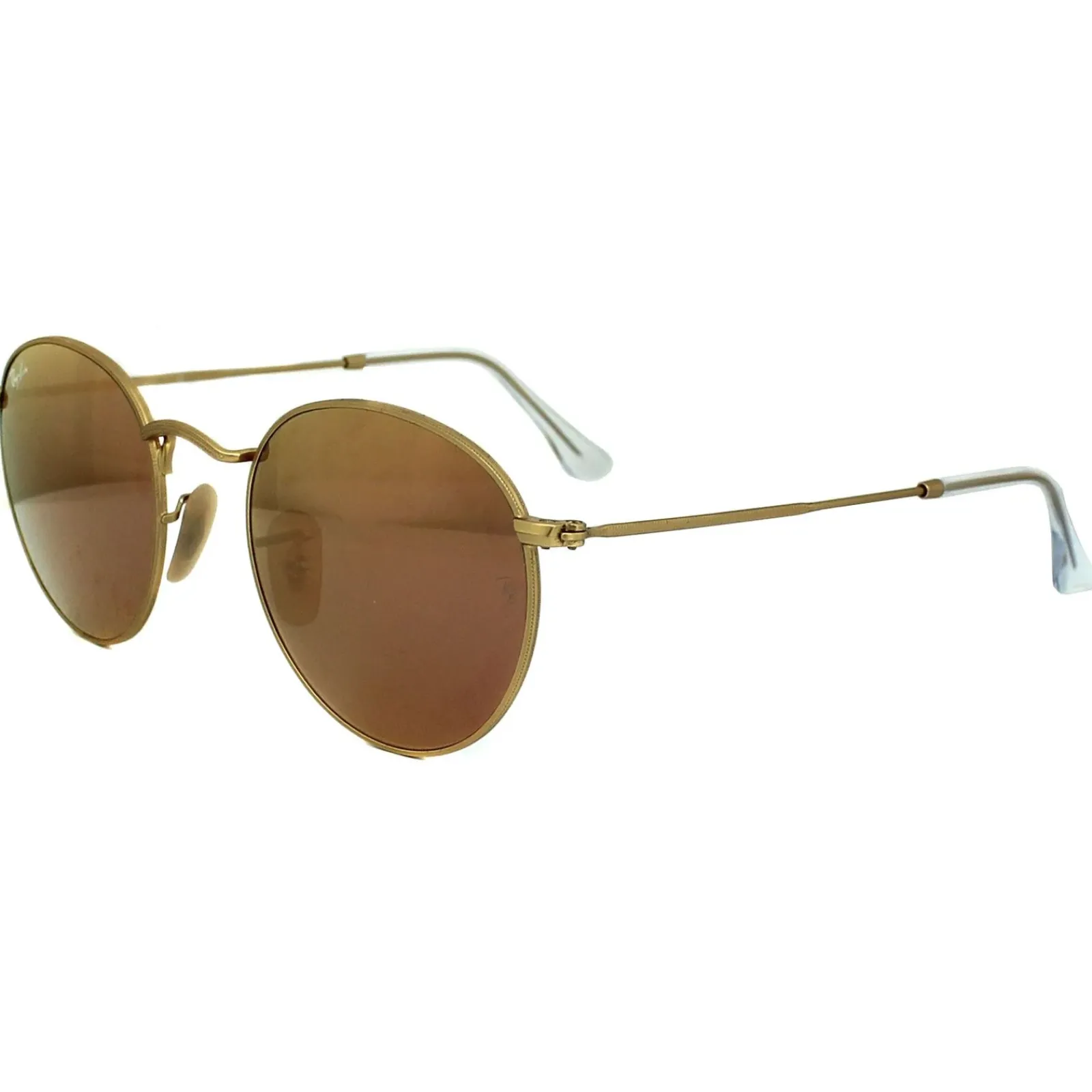 Ray-Ban Ray-Ban|Ray-Ban^Sunglasses Round Metal 3447 112/Z2 Gold Copper Flash Mirror