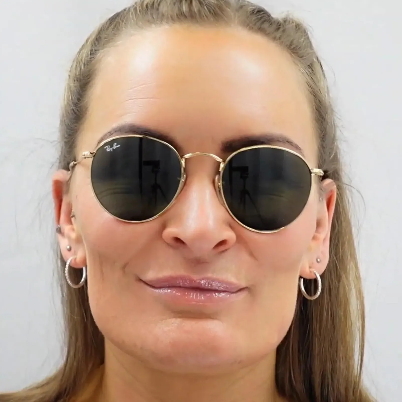 Ray-Ban Ray-Ban|Ray-Ban^Sunglasses Round Metal 3447 112/Z2 Gold Copper Flash Mirror