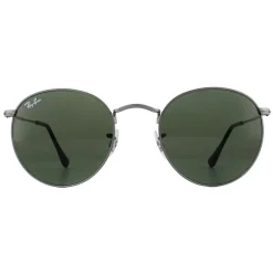 Ray-Ban Ray-Ban|Ray-Ban^Sunglasses Round Metal 3447 029 Gunmetal Green 50
