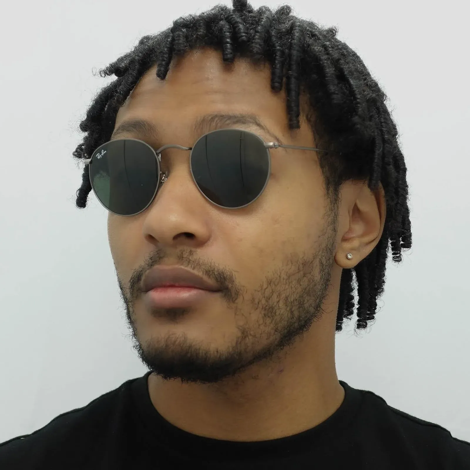 Ray-Ban Ray-Ban|Ray-Ban^Sunglasses Round Metal 3447 029 Gunmetal Green 50