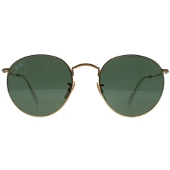 Ray-Ban Ray-Ban|Ray-Ban^Sunglasses Round Metal 3447 001 Gold Green 53mm