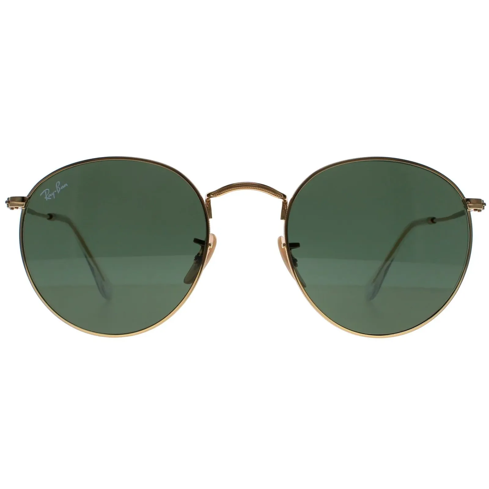 Ray-Ban Ray-Ban|Ray-Ban^Sunglasses Round Metal 3447 001 Gold Green 53mm