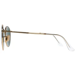 Ray-Ban Ray-Ban|Ray-Ban^Sunglasses Round Metal 3447 001 Gold Green 53mm