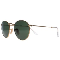 Ray-Ban Ray-Ban|Ray-Ban^Sunglasses Round Metal 3447 001 Gold Green 47mm