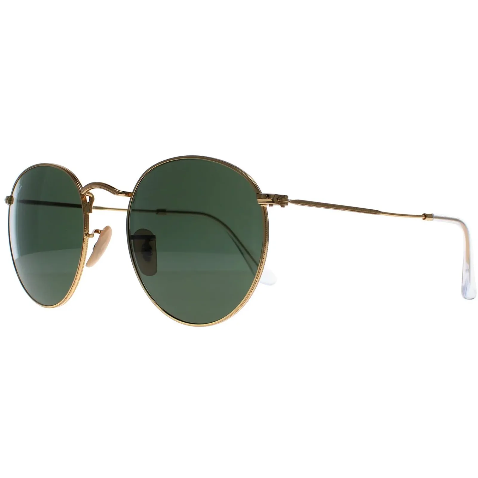 Ray-Ban Ray-Ban|Ray-Ban^Sunglasses Round Metal 3447 001 Gold Green 50mm
