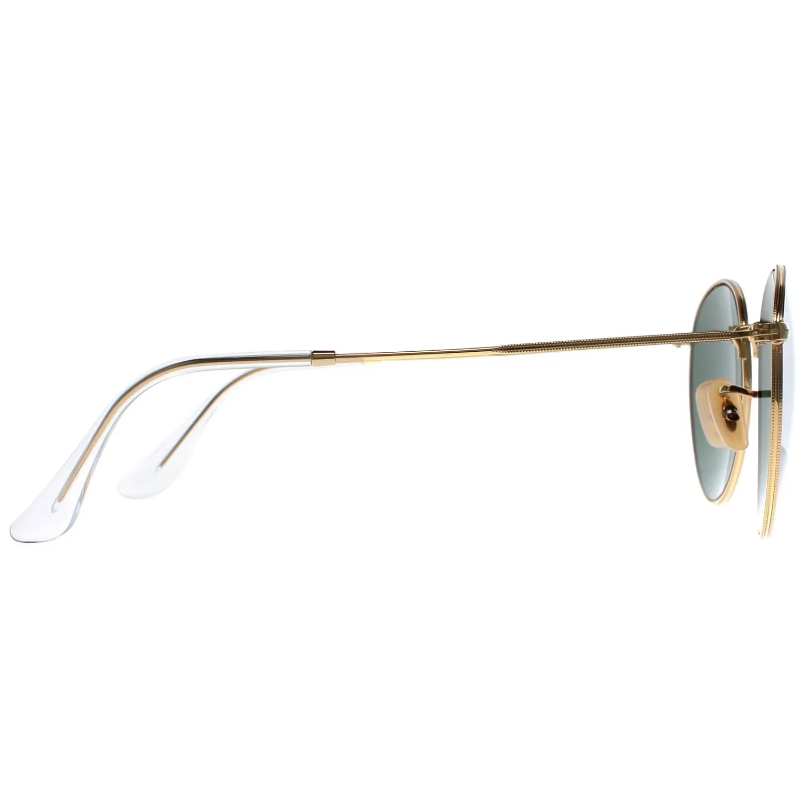 Ray-Ban Ray-Ban|Ray-Ban^Sunglasses Round Metal 3447 001 Gold Green 50mm