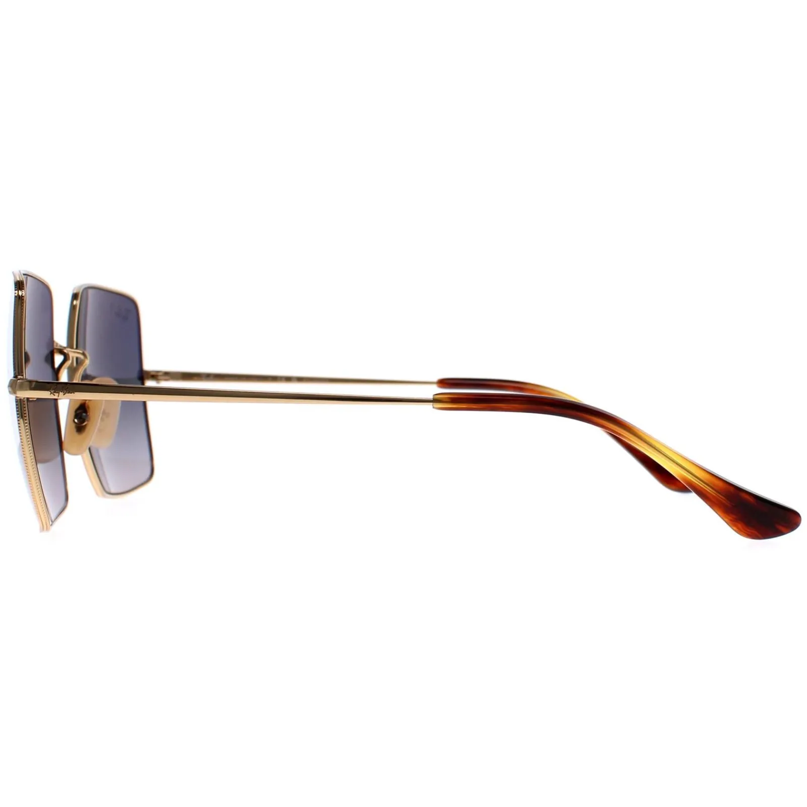 Ray-Ban Square|Ray-Ban^Sunglasses Square RB1971 914778 Polished Gold Blue Grey Gradie