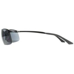 Ray-Ban Polarised|Ray-Ban^Rayban Sunglasses Top Bar 3183 Shiny Black Polarized Grey 002/81