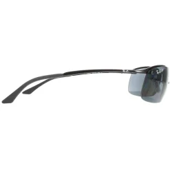 Ray-Ban Polarised|Ray-Ban^Rayban Sunglasses Top Bar 3183 Shiny Black Polarized Grey 002/81