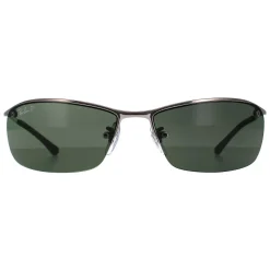 Ray-Ban Polarised|Ray-Ban^Rayban Sunglasses Top Bar 3183 Gunmetal Polarized Green 004/9A